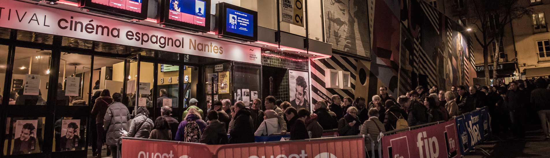 Le cinéma Katorza de nuit pendant le Festival du Cinéma Espagnol de Nantes