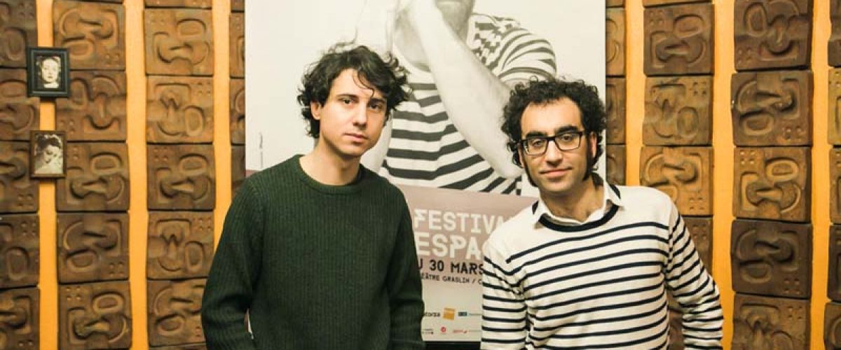 Jonás Trueba et Luis E.Parés, réalisateur et acteur, "Los exiliados románticos", en compétition Jules Verne