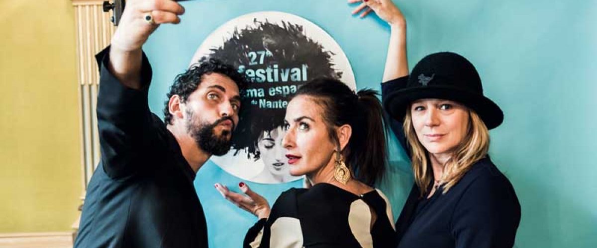 Paco León, réalisateur, Emma Suárez, actrice, et Belén López, actrice, membre du Jury Jules Verne