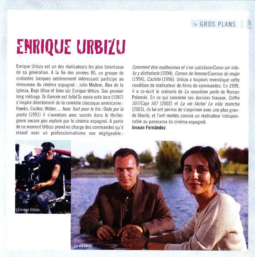 Hommage Enrique Urbizu 2004