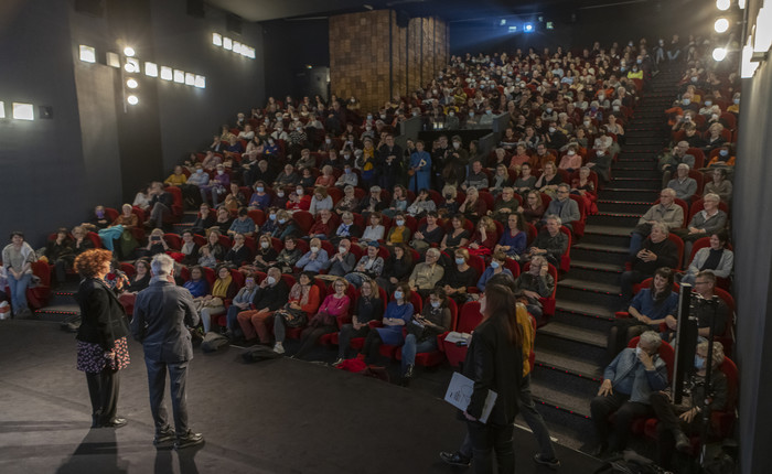 Présentation du film "Les repentis" (Maixabel) par Icíar Bollaín, réalisatrice, et Maixabel Lasa dont l’histoire a inspiré le film