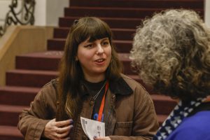 Roberta Vázquez bédéiste et commissaire de l'exposition