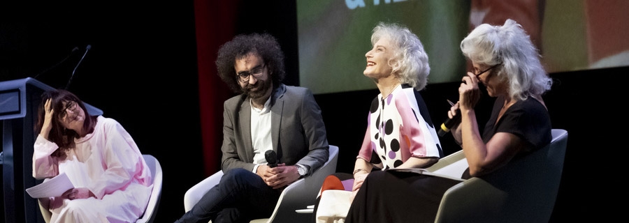 L’actrice Marisa Paredes Masterclass avec l’actrice Marisa Paredes animée par Luis E. Parés à la Cité des congrès, 12 juin 2021.  © Jerónimo Alvarez