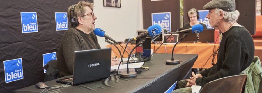 Plateau radio France Bleu Loire Océan avec Fernando Trueba et Jean-Jacques Lester, en direct de Cosmopolis