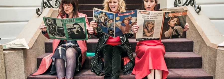 Pilar Martínez-Vasseur, co-directrice du Festival du Cinéma Espagnol de Nantes, Emma Suárez, actrice, et Belén López, actrice et membre du Jury Jules Verne, 2017